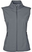 Core365 Ladies Cruise Two-Layer Fleece Bonded Vest CARBON Pocket