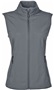 Core365 Ladies Cruise Two-Layer Fleece Bonded Vest CARBON Pocket