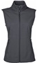 Core365 Ladies Cruise Two-Layer Fleece Bonded Vest BLACK Pocket