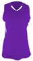 Champro Women/Girl Decoy Racerback Softball Jersey PURPLE/WHITE Front