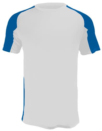Augusta Adult/Youth Cutter Baseball Jersey WHITE/ROYAL 