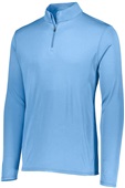 Augusta Adult Womens Youth Attain 1/4 Zip Pullover Jacket COLUMBIA BLUE Pocket