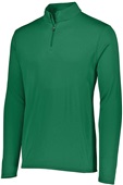 Augusta Adult Womens Youth Attain 1/4 Zip Pullover Jacket DARK GREEN Pocket
