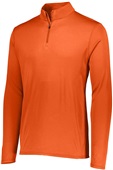 Augusta Adult Womens Youth Attain 1/4 Zip Pullover Jacket ORANGE Pocket