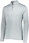 Augusta Adult Womens Youth Attain 1/4 Zip Pullover Jacket SILVER Pocket