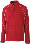 Adult Half Zip Pullover Jacket (Black,Carbon,Forest,Maroon,Navy,Royal,Red,White) SCARLET Pocket