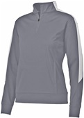 Augusta Ladies Medalist 2.0 Pullover Jacket GRAPHITE/WHITE Pocket