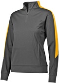 Augusta Ladies Medalist 2.0 Pullover Jacket BLACK/ GOLD Pocket