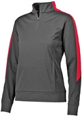 Augusta Ladies Medalist 2.0 Pullover Jacket BLACK/RED Pocket