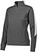 Augusta Ladies Medalist 2.0 Pullover Jacket BLACK/WHITE Pocket