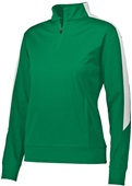 Augusta Ladies Medalist 2.0 Pullover Jacket KELLY/WHITE Pocket