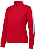 Augusta Ladies Medalist 2.0 Pullover Jacket RED/WHITE Pocket