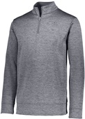 Adult 1/4 Zip Heathered Pullover Warm-Up GRAPHITE Pocket