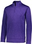  Adult 1/4 Zip Heathered Pullover Warm-Up PURPLE Pocket