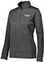 Womens Quarter-Zip, Tagless Pullover Fleece Jacket (Black,Coral,Forest,Navy,Red,Royal) BLACK Pocket