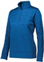 Womens Quarter-Zip, Tagless Pullover Fleece Jacket (Black,Coral,Forest,Navy,Red,Royal) ROYAL Pocket