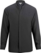 Edwards Mens Batiste Stand-up Collar Shirt 010 BLACK Pocket
