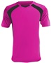 Epic Adult/Youth Madrid V-Neck Soccer Jersey HOT PINK/BLACK Front