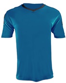 Epic Adult/Youth Munich V-Neck Soccer Jersey OPTIC BLUE/BLACK Front