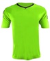 Epic Adult/Youth Munich V-Neck Soccer Jersey LIME GREEN/BLACK Front