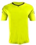Epic Adult Youth Munich V-Neck Soccer Jersey OPTIC SAFETY YELLOW/BLACK Front