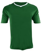 Epic Adult/Youth Munich V-Neck Soccer Jersey FOREST/WHITE Front
