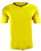 Epic Adult/Youth Munich V-Neck Soccer Jersey GOLD/BLACK Front