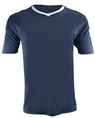 Epic Adult/Youth Munich V-Neck Soccer Jersey NAVY/WHITE Front