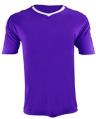 Epic Adult/Youth Munich V-Neck Soccer Jersey PURPLE/WHITE Front