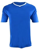 Epic Adult/Youth Munich V-Neck Soccer Jersey ROYAL/WHITE Front