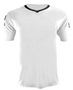 Epic Adult/Youth Munich V-Neck Soccer Jersey WHITE/BLACK Front
