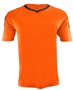 Epic Adult Youth Munich V-Neck Soccer Jersey ORANGE/BLACK Front