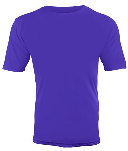 Epic Cool Performance Dry-Fit Crew T-Shirt Jerseys (23- Colors Available) PURPLE Front
