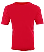 Epic Cool Performance Dry-Fit Crew T-Shirt Jerseys (32- Colors Available) SCARLET Front