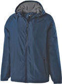  Youth MicroFleece Lined Hooded Jacket (Carbon or Navy) NAVY/CARBON Pocket