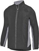  Adult Full-Zip w/Reflective Tape, Front Pockets, 2-Color Jacket (AS,AM - Royal or Black) BLACK/GRAPHITE HEATHER Pocket