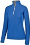 Womens Pocketed 1/2 Zip Microfleece Pullover (Black,Carbon,Navy,Royal,Red) ROYAL Pocket