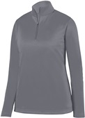 Augusta Ladies Wicking Fleece Pullover 5509 GRAPHITE Pocket
