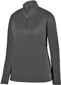 Augusta Ladies Wicking Fleece Pullover 5509 BLACK Pocket