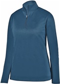 Augusta Ladies Wicking Fleece Pullover 5509 NAVY Pocket
