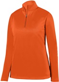 Augusta Ladies Wicking Fleece Pullover 5509 ORANGE Pocket