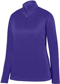 Augusta Ladies Wicking Fleece Pullover 5509 PURPLE Pocket