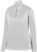 Augusta Ladies Wicking Fleece Pullover 5509 WHITE Pocket