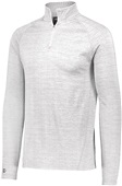 Holloway Adult 3D Regulate Lightweight Pullover 222553 WHITE HEATHER Pocket