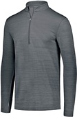 Adult Striated 1/2 Zip Pullover (AS - Black,Graphite,Navy,Scarlet) GRAPHITE Pocket