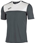 Joma Winner Short Sleeve Jersey Tee BLACK/WHITE Pocket