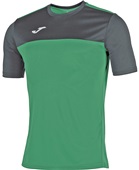 Joma Winner Short Sleeve Jersey Tee GREEN/BLACK Pocket