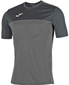 Joma Winner Short Sleeve Jersey Tee ANTHRACITE/BLACK Pocket