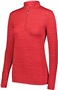 Womens Set in Sleeves w/Thumbholes 1/2 Zip Pullover (Black,Graphite,Navy,Royal,Red) SCARLET Pocket