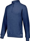 Russell Adult Dri-Power Fleece 1/4 Zip Pullover NAVY Pocket